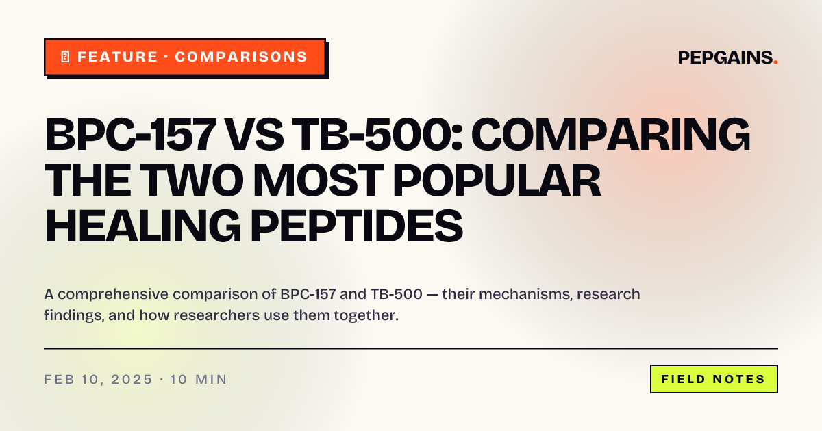 BPC-157 vs TB-500: Comparing the Two Most Popular Healing Peptides ...